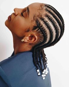 Cornrows With Beads, Cornrow Hairstyle, Cornrows Braids For Black Women, Hair Styles Braids, Styles Braids, Hair Patterns