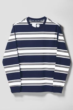 LIQUID YARN DYE STRIPE LONG SLEEVE TEE - Team Liquid Organic Cotton Yarn, Striped Long Sleeve Tee, Stripe Long Sleeve, Yarn Dyeing, Navy White, Striped Long Sleeve, Long Sleeve Tee, Cotton Yarn, Navy And White