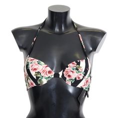 Step Into Summer With Effortless Elegance In This Gorgeous Dolce & Gabbana Bikini Top. Boasting A Vibrant Rose Print Design, This Piece Promises Standout Style By The Pool Or Beach. Crafted From A Lightweight And Stretchy Blend For An Impeccable Fit, It Features A Neck Tie And A Charming Logo-Embossed Back Closure For A Touch Of Luxury. Color: Multicolor Material: 75% Nylon 25% Elastane Logo Detailing Made In Italy We Are A Small Business Located In Beautiful Minneapolis, Mn, Founded By Leadersh Print Swimwear, Dolce E Gabbana, Rose Print, Dolce & Gabbana, Womens Swimwear, Jimmy Choo, Givenchy, Versace, Dolce And Gabbana