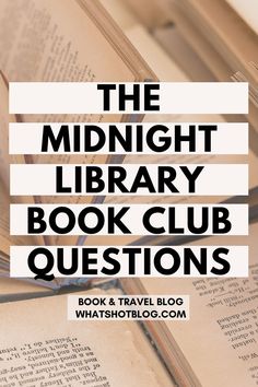 Midnight Library Book Club Questions Midnight Library Book Club Food, Midnight Library Book Club, The Midnight Library Book, Midnight Library Book, Book Club Food, The Midnight Library, Book Club Parties