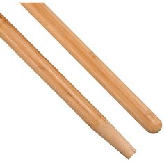 two wooden chopsticks on a white background