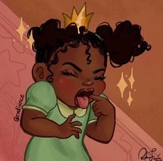 Cartoon Art Black, Princess Tiana, Princess And The Frog, Cartoon Profile, Disney Princess Art, Black Love Art, Princess Art, Girls Cartoon