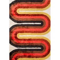 Red Shag Rug, Momeni Rugs, Retro Wave, Deco Studio, Retro Rugs, New Retro Wave, Rug Designs, Motif Vintage, Retro Waves