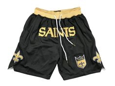 Size: 2XL New Orleans Saints Logo, Athletics Track, Running Shorts Men, The Saints, Utah Jazz, Detroit Pistons, Dallas Mavericks, Houston Rockets, Shorts Men