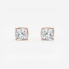 There's nothing more versatile than a pair of classic stud earrings. We love these cushion cut lab grown diamond studs for every occasion. Pick the size and color best suited to your ears in the color of gold that you fancy. Solitaire Studs, Cushion Diamond, Nothing More, Eternity Band Diamond, Diamond Eternity, Matching Band, Matching Bracelets, 2 Carat, Eternity Bands