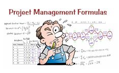 an image of a man writing on a whiteboard with the words project management formulas