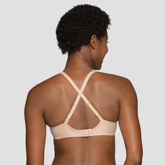 The Vanity Fair Full Coverage Body Caress Underwire bra is designed with soft stretch fabric for a seamless look under clothes and all day comfort. Lightly lined cups provide shape and support while the full coverage design gives you the modesty you desire. Back adjustable comfort straps offer 2-way convertibility to wear traditional or criss cross. Push-up Nursing Bra With Light Support, Supportive Fitted Bra With Adjustable Straps, Supportive Underwire Stretch Bra, Fitted Push-up Nursing Bra With Light Support, Solid Full Coverage Bra With Medium Support, Solid Full Coverage Medium Support Bra, Solid Color Light Support Underwire Nursing Bra, Light Support Fitted Push-up Bra, Supportive Stretch Underwire Bra