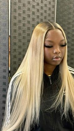 Blonde Wig On Brown Skin, Hair Ext, Girls Hairstyles Braids, Hot Hair Styles, Front Lace Wigs Human Hair, Hair Dye Colors, Hair Inspiration Color