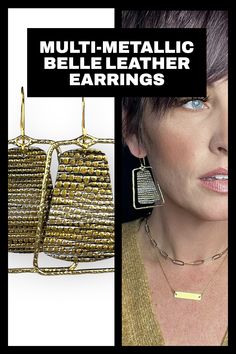 Our new Multi-Metallic Belle Leather Earrings are just what you need when you can't decide whether your want silver or gold! Beautiful black leather with gold and silver striped detail overlay inside a cute zinc alloy frame. You'll love incorporating these into every outfit this holiday season! -Premium leather -Unbelievably lightweight -Earrings hang from nickel-free hypoallergenic silver-plated hooks -Sizing: 1 3/4" Gold And Silver, Black Silver, Cross Necklace, Silver Plate