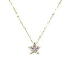 *Buy 2 items, Get 15% OFF your order. Coupon applied at checkout.* This star pendant necklace is made of 18K gold-plated brass and embellished with high quality cubic zirconia gemstones. A minimalist necklace that is easy for everyday wear, for any occasion and makes for gift. - 18K gold plated - Adjustable chain 18 to 20 in. - Pendant size: 15.3 x 15.3 mm. - 2 Year warranty GIFT WRAP AVAILABLE TO PURCHASE: https://www.etsy.com/listing/902780367/gift-wrap-for-gift-jewelry-pouch-jewelry?ref=shop_ Gold Star Necklace, Gold Star Pendant, Dainty Necklace Layered, Star Necklace Gold, Necklace Layered, Pendant Necklace Gold, Gift Girlfriend, Star Pendant Necklace, Valentines Necklace