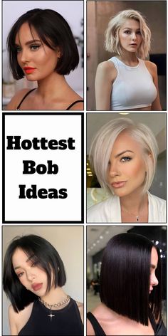 If you’re a beauty enthusiast like us, you might have noticed the growing popularity of bob haircuts on social media these days. Nope. It’s not your imagination. Hot girls are cutting their hair shorter and shorter. But you don’t have to be attractive to pull off a bob. On the contrary, everyone can slay bob haircuts. This versatile hairstyle can turn anyone into a model when done right! Celebrities With Bobs, Bob Hairstyles Ponytail, Aysemetrical Hair Bob, Types Of Bob Haircut, Different Types Of Bobs, Bobbed Hairstyles, Swing Bob Haircut, Brown Bob Haircut, Bobs Hairstyles