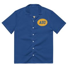 Introducing the Albany State University Rams Unisex Button Shirt--your go-to for effortless summer style. This shirt combines a sleek design with featherlight, moisture-wicking fabric to keep you cool and comfortable, even on the hottest days. Featuring "ASU" on the front, which celebrates the rich heritage of The Unsinkable Albany State University. The back showcases "Golden Ram" and the school's name ensuring your school spirit stands out. Its unisex fit makes it a versatile choice for any Rams fan, whether you're cheering from the stands or enjoying a casual day out. Show off your school pride while staying stylish and comfortable all summer long, AND you can put a long sleeve shirt underneath to sport your shirt in the fall and winter months! * 65% recycled polyester, 35% polyester * F Albany State University, Vintage Rams Shirt, Button Shirt, School Spirit, Moisture Wicking Fabric, State University, The Back, Summer Style, Sleek Design