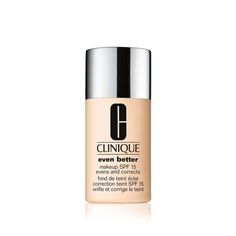 Clinique Even Better™ Makeup Broad Spectrum SPF 15 Foundation helps create a brighter skin tone. After 12 weeks of daily wear, dark spots from acne, age, and sun damage are reduced. Creamy formula hydrates and smooths, gives skin a natural finish. Broad spectrum SPF 15 protects against future discoloration. Stay-true pigments won’t change color on your skin. Sweat and humidity-resistant. Non-acnegenic. Dermatologist and ophthalmologist tested. Free Of Paraben-free, Phthalate-free, Fragrance-free Clinique Makeup Remover, Better Makeup, Clinique Even Better, Brighter Skin, Clinique Makeup, Make Up Remover, Sls Free Products, Best Foundation, Sun Damage