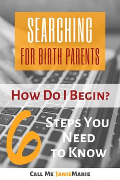 a laptop with the title searching for birth parents how do i begin? steps you need to know