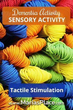 Tactile Stimulation for Dementia, Sensory Activities - Maria's Place Sensory For Elderly, Sensory Stimulation Activities For Adults, Elderly Sensory Activities, Tactile Sensory Activities For Adults, Sensory Group Activities For Adults, Sensory Activities For Blind Adults, Sensory Activities For Senior Citizens, Sensory Activities Seniors, Montessori Activities For Seniors