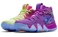 Nike Kyrie 4 GS Confetti AA2897-900 Zapatillas Kyrie Irving, Irving Shoes, Kyrie Irving Shoes, Kyrie 4, Womens Workout Shoes, Girls Basketball Shoes, Basket Nba