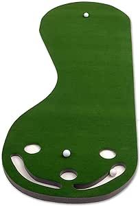 a green object with holes in the middle