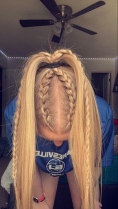 Cute Volleyball Hairstyles, Soccer Hairstyles, Volleyball Hair, Soccer Hair, Sports Hair, Track Hairstyles, Basketball Hairstyles, Competition Hair