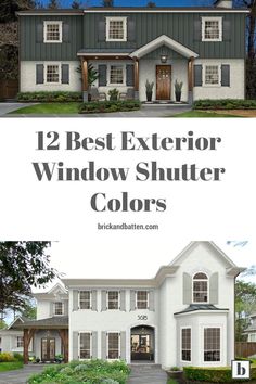 the best exterior window shutter colors for your house and how to use them in this project