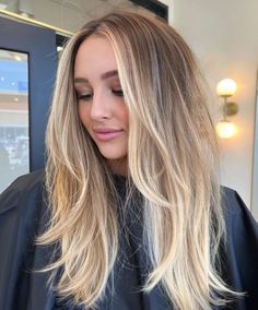 Creamy Blonde Balayage, Blonde Balayage Hair, Summer Blonde Hair, Crop Hair, Hair Blond, Creamy Blonde, Dirty Blonde Hair, Dark Blonde Hair