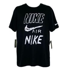 SHORT SLEEVE Running T Shirt, Nike Crewneck, New Nike, Active Wear Tops, Baby Wearing, Men's Nike, Nike Dri Fit, Mens Fitness, New Black