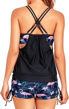 Adjustable double shoulder straps and sports bra can provide great support. Tummy control boyshort bottom with drawstring design hides your tummy well. Swim Tank, Shapewear Bodysuit, Waist Trainer, Black Friday Sale, Trending Now, Boy Shorts, Shoulder Straps, Tankini, Bathing Suits