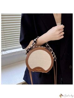 Bird in Bag - Simple Stylish Crossbody Bag for Women Circle Bag, Brown Bag, Brown Bags, Bird In Bag, Bag For Women, Pu Leather, Clutch Bag, Crossbody Bag, For Women