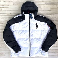 Down Puffer Jacket, White Polo, White Duck, White Ducks, Sneakers Men Fashion, Funnel Neck, Big & Tall, Polo Ralph Lauren Mens, Neck Collar