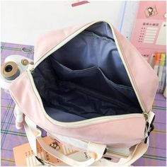 SPECIFICATIONS Brand Name: TAVIMART Lining Material: POLYESTER Main Material: CANVAS Shape: Hobos Pattern Type: Solid Model Number: 45A899 Length :28cm width :10cm height :31cm Rabbit Backpack, Kawaii Car, Backpack Kawaii, Casual Crossbody Bag, Bag Women Fashion, Bags For Teens, Cute Canvas, Kawaii Style, Cute Backpacks