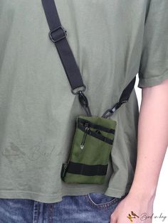 Bird in Bag - Outdoor Oxford Fabric Tool Waist Bag with Shoulder Strap for Carrying Small Items (Compact, Phone, Keys, etc.) Practical Green Portable Bag, Green Portable Shoulder Bag For Outdoor, Green Multifunctional Shoulder Bag With Zipper Pocket, Practical Green Rectangular Shoulder Bag, Outdoor Khaki Shoulder Bag With Mobile Phone Pocket, Khaki Shoulder Bag With Mobile Phone Pocket For Outdoor, Practical Green Pouch Bag, Multifunctional Green Shoulder Bag For Outdoor Activities, Practical Green Shoulder Bag With Adjustable Strap