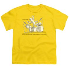 The Curious George This is George Kids Youth T Shirt Item Description: The Curious George This is George Kids Youth t-shirt is made from 100% pre-shrunk medium weight cotton.   Kids Youth t-shirt is made from 100% pre-shrunk medium weight cotton.  Every item we sell is original and fully licensed. If a shirt is designated as "distressed", the design contains intentional skips and voids which give the shirt a worn-in or vintage look. These are part of the actual design and do not reflect poor pri George Kids, Kids Movie, Curious George, Kid Movies, Movie T Shirts, Cute Simple Outfits, Trending Tshirts, Simple Outfits, Shirt Style