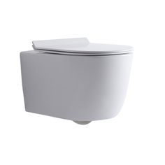 a white toilet bowl with the lid up