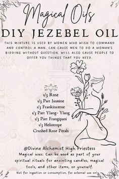 Magick Oil, Perfume Recipes, Essential Oil Diffuser Blends Recipes, Witch Spirituality, Grimoire Book, Magic Spell Book, Diy Perfume, Essential Oils Herbs