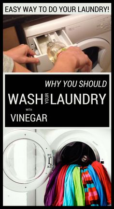 a washer and dryer with the words, easy way to do your laundry