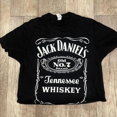 I Have Sizes S, M, L, Xl Available. Please Message Me Which Size To Ship When You Order. If You Don’t Message Me, I’ll Assume You Want A Large. Jack Daniels Shirt, Black Jack, Jack Daniels, Short Sleeve Cropped Top, Jack Black, Couples Costumes, Black Crop Tops, Crop Tops Women, Crop Top