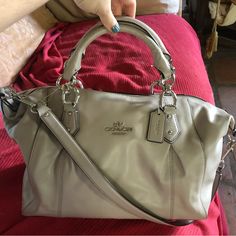 Literally Never Used, Still Has Tags, I Just Don’t Need Anymore Handbags Lol. Silver Hardware And The Colors Is Grey Birch. My Loss Your Gain. Perfect On Your Elbow Or Longer Strap To Put Over Shoulder Classic Silver Crossbody Shoulder Bag, Classic Silver Crossbody Bag, Classic Silver Satchel Shoulder Bag, Silver Crossbody Bag With Handle Drop, Classic Silver Shoulder Bag With Detachable Handle, Silver Crossbody Shoulder Bag With Handles, Classic Silver Shoulder Bag With Handles, Classic Coach Silver Bag, Classic Silver Coach Shoulder Bag