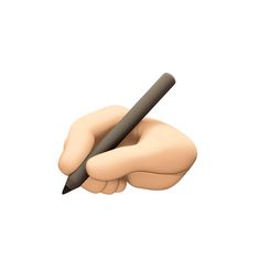 a hand holding a pen and pointing at it