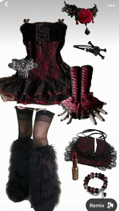 Goth Halloween Costume, Vampire Dress, Goth Outfit Ideas, Goth Outfit, Alt Fashion, Emo Scene, Grunge Goth, Gothic Outfits