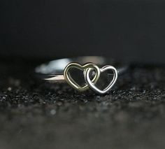 Double Heart Ring, Heart Ring, Love Ring, Knuckle Ring, Tiny Ring, Statement Ring, Gold Heart Ring, Cute Ring, Dainty Heart Ring, best Gift -->Ring details: - Theme : Romantic Wedding & Engagement - Shape- Heart  - Heart Size : 6 mm - Weight: 2 gram approx (Note:- Weight can be more or less according to the size of the ring) - Metal Type: 925 Sterling Silver, also available in 14K White Gold,14K Rose Gold,14K Yellow Gold - Ring Size: I offer more than one (Contact us if your ring size is not ava Heart-shaped Promise Couple Rings For Valentine's Day, White Gold Double Heart Ring For Valentine's Day, Valentine's Day White Gold Double Heart Ring, Valentine's Day Double Heart White Gold Ring, Love Heart Ring, Romantic Gifts For Girlfriend, Double Heart Ring, Heart Rings, Frame Ring