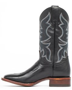 Shyanne Women's Black Western Boots - Square Toe, Black Black Snip Toe Boots With Rubber Sole, Western Style Business Boots With Reinforced Heel, Formal Moc Toe Boots With Reinforced Toe, Business Work Boots With Reinforced Heel, Black Boots With Reinforced Snip Toe, Western Style Square Toe Business Boots, Leather Boots With Heel Tab And Plain Toe, Black Leather Work Boots For Rodeo, Leather Work Boots With Snip Toe