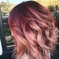 Red Ombre Hair, Hair Makeover, Brown Blonde Hair, Penteado Cabelo Curto, Hair Envy, Cool Hair Color, Grunge Hair, Hair Color Trends