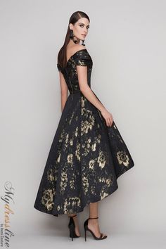 Introducing the Frascara 4151, a gorgeous high low off-the-shoulder gown with a draped bodice and full skirt silhouette. This dress is perfect for any formal occasion, featuring a gold exposed zipper and satin lining. Made from 82% polyester and 18% polymetallic, this dress is sure to turn heads. Brocade Dress, Bridal Consultant, Cherry Hill, Off Shoulder Dresses, Brocade Dresses, Taffeta Dress, Free Dresses, Prom Girl, Jacquard Dress