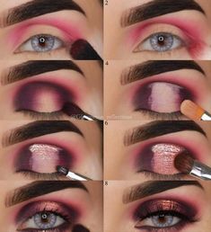 Applying Eyeshadow, Eyeshadow Tutorial For Beginners, Eyeliner Tips, Makeup List, Beauty Make-up, Makijaż Smokey Eye, How To Apply Eyeshadow