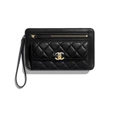 Chanel 2019, Black Pouch, Fashion Chanel, Buy Bags, Chanel Official, Chanel Official Website, Chanel Purse, Luxury Purses, Baby Disney