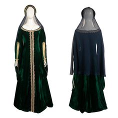 House of the Dragon TV Alicent Hightower Medieval Dress With Veil Outfits Cosplay Costume · Material: Twill Fabric + Silk Wrinkle + Golden Velvet · Including: Veil + Headgear + Earring + Dress + Necklace Shipping:   1. Processing Time: 7-15 days. 2. Standard Shipping: 10-15 days. 3. Fast Shipping: 3-5 days. 4. Attentio Veil Outfits, Dress With Veil, Green Costumes, Dress Necklace, Alicent Hightower, Dragon Costume, Necklace Dress, House Of The Dragon, Party Suits