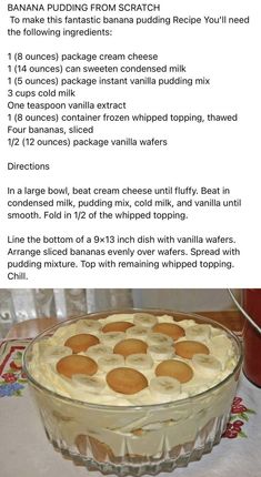 Homemade Banana Pudding From Scratch, Best Banana Pudding, Christmas Desserts Easy, Banana Dessert