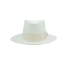 - White handwoven fedora panama straw hat with beige ribbon- 4.2” crown- 2.4” brim - Pinched crown- Made from ethically sourced 100% Toquilla Panama straw hat (with SPF 50+) - Handmade in Ecuador, Ships from the USA Sizing: Small: 54.5 cmMedium: 56 cmLarge: 59.5 cm Hat Handmade, White Ribbon, Straw Hat, Ecuador, Panama, Fedora, Straw, Hand Weaving, Ribbon