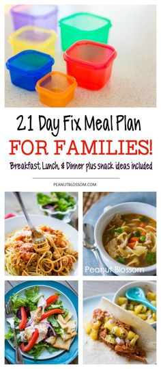 How to create a 21 Day Fix meal plan for the whole family. Cook once, everyone eats the same thing. Love these family dinner recipe ideas everyone will love. Family Dinner Recipe, Dinner Recipe Ideas