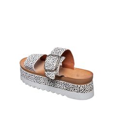 S70 Afra Leopard Pattern Espadrille Flatform Slide Sandals A light cushioned footbed amplifies the comfort level of these mule. A simple slide that can easily be paired with any outfit and perfect for every occasion. Details Upper made of fine quality leather Insole is latex cushioned and coated in smooth breathable leather Height is 2 If you like Leopard Pattern Espadrille Flatform Slide SandalsWalk this way to fabulous! Explore our latest Cross Front Low Platform Sandals Walk This Way, Bold Style, Leopard Pattern, Bold Fashion, Slide Sandals, Platform Sandals, Mule, Espadrilles, Sandals