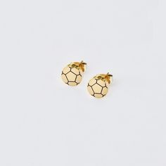 Soccer stud earrings Silver soccer ball earrings Small stainless steel gold futbol jewelry Soccer mom tiny stud earrings European Football Support your soccer team on your jewelry! These soccer earrings are made of hypoallergenic stainless steel. They are so comfortable you may forget you're wearing them!  A perfect gift!  ● Material - stainless steel or gold plated stainless steel ( nickel free ) ● Finish - silver: waterproof                  gold: splash proof  ● Dimensions - 8mm  ● Handmade i Soccer Earrings, Soccer Number, Soccer Necklace, Gold Splash, Stud Earrings Silver, Number Necklace, Ball Earrings, Tiny Studs, European Football